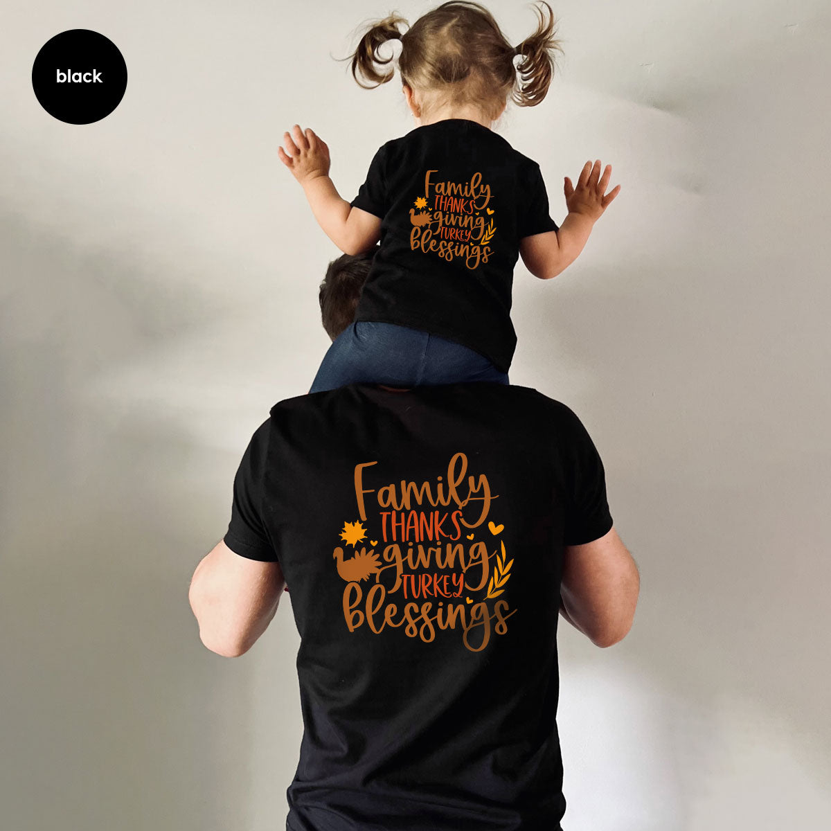 Family Thanksgiving Shirts, Gifts for Family, Autumn Crewneck Sweatshirt, Matching Family TShirts, Fall Vneck Tshirt, Turkey Graphic Tees