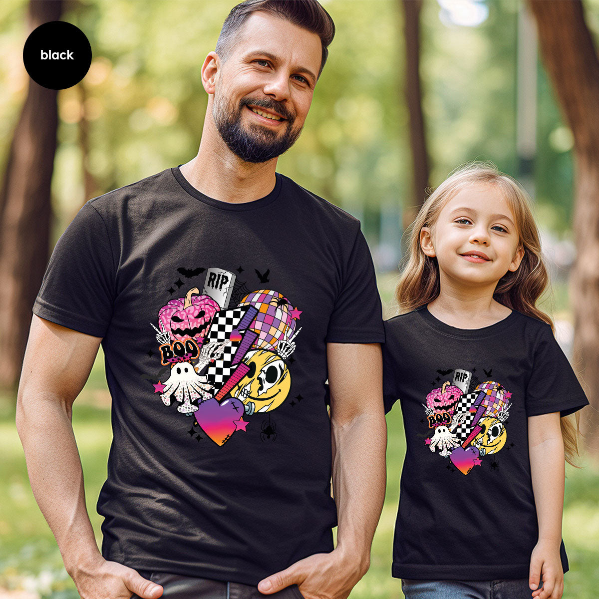 Retro Halloween Shirt, Spooky Pumpkin Shirt, Cool Checkered Outfit