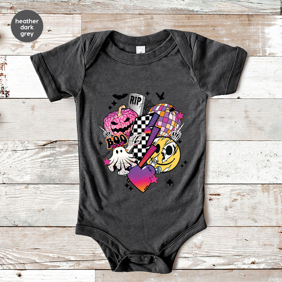 Retro Halloween Shirt, Spooky Pumpkin Shirt, Cool Checkered Outfit