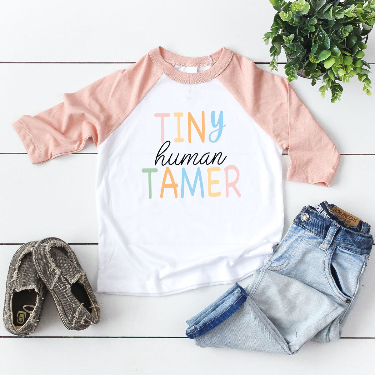 Teacher Shirt, Tiny Human Tamer, Kindergarten Teacher, Preschool Teacher, First Day of School, Back to School T-Shirt, Gift for Teacher