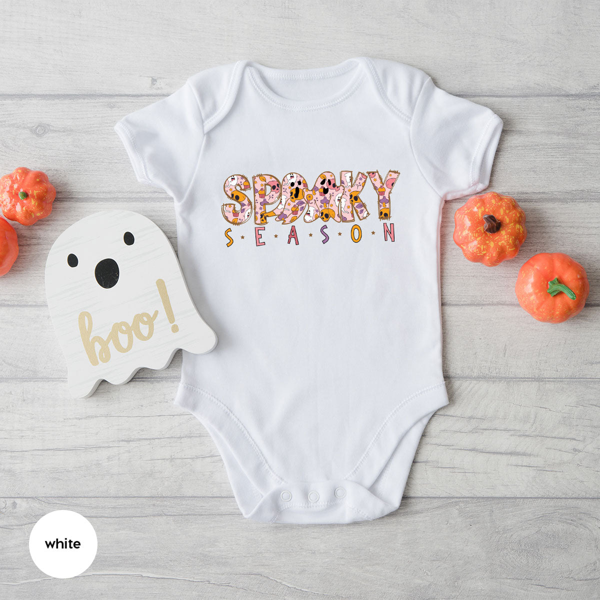 Ghost Graphic Tees, Cute Kid Halloween Shirt, Spooky Shirt