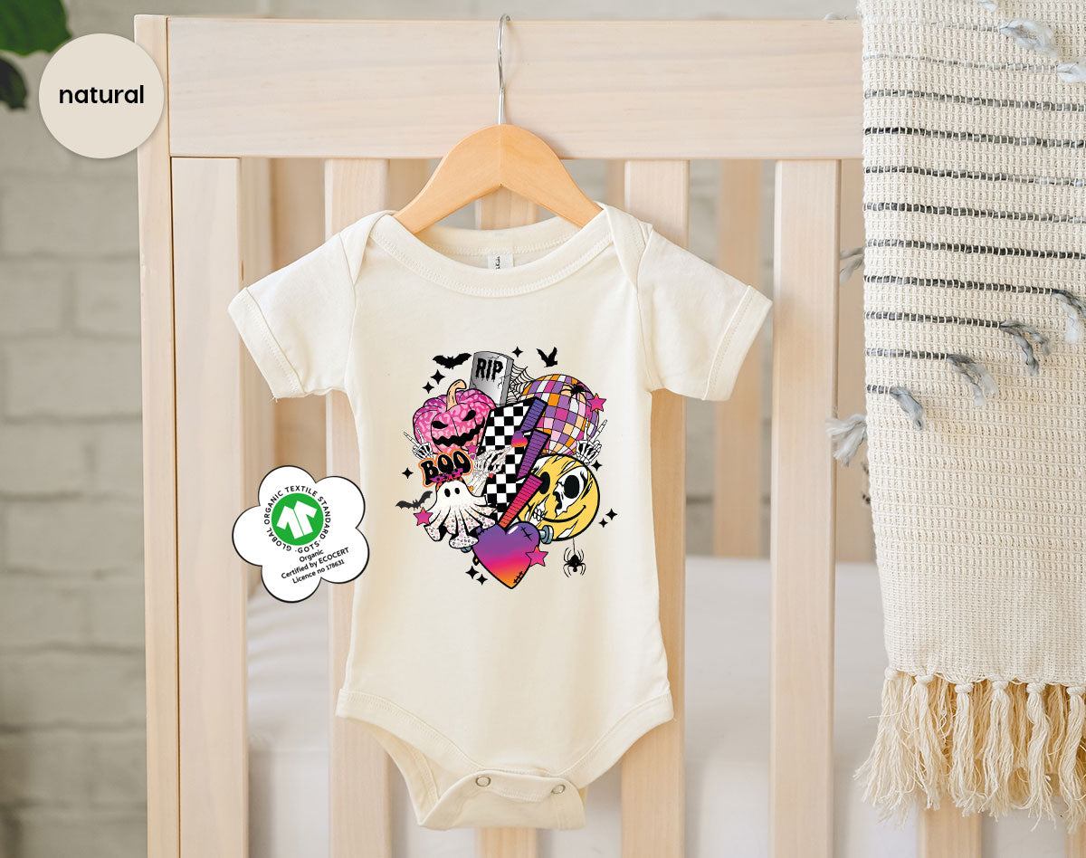 Retro Halloween Shirt, Spooky Pumpkin Shirt, Cool Checkered Outfit