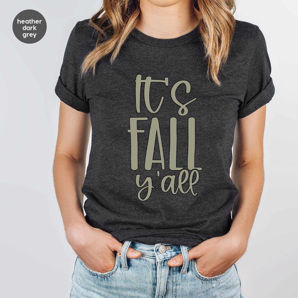 Fall Crewneck Sweatshirt, Its Fall Yall T-Shirt, Fall Gifts, Gifts for Her, Autumn Clothing, Thanksgiving Graphic Tees, Toddler T Shirt