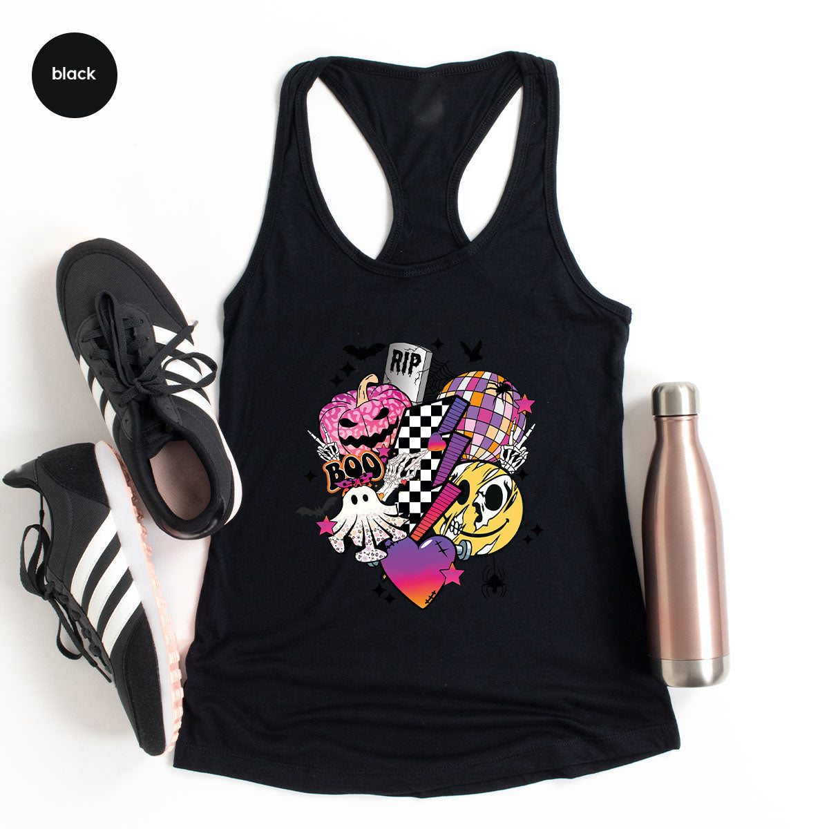 Retro Halloween Shirt, Spooky Pumpkin Shirt, Cool Checkered Outfit
