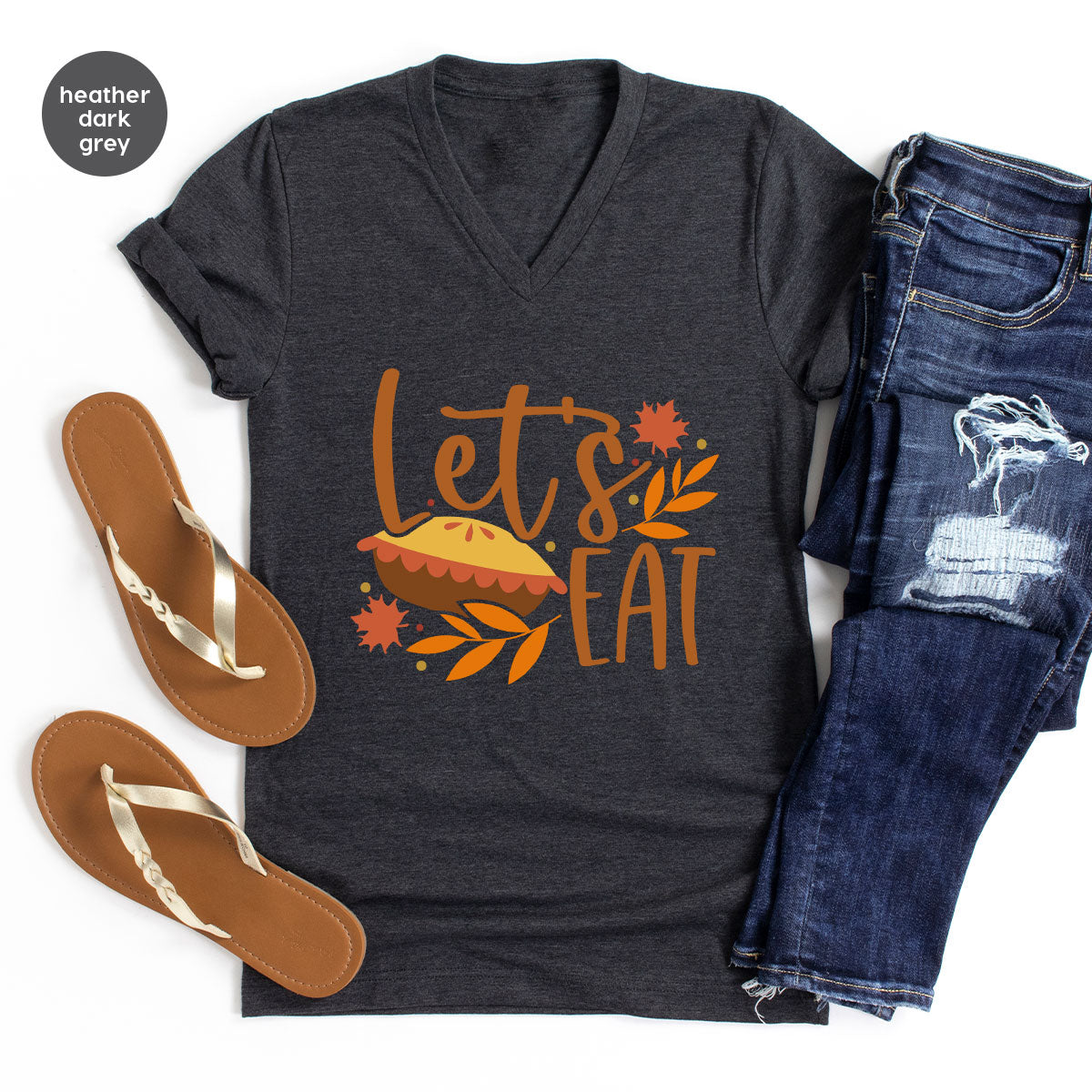 Funny Thanksgiving Shirts, Pumpkin Pie Graphic Tees, Fall Crewneck Sweatshirt, Gift for Her, Autumn Leaves T-Shirt, Matching Family Clothes