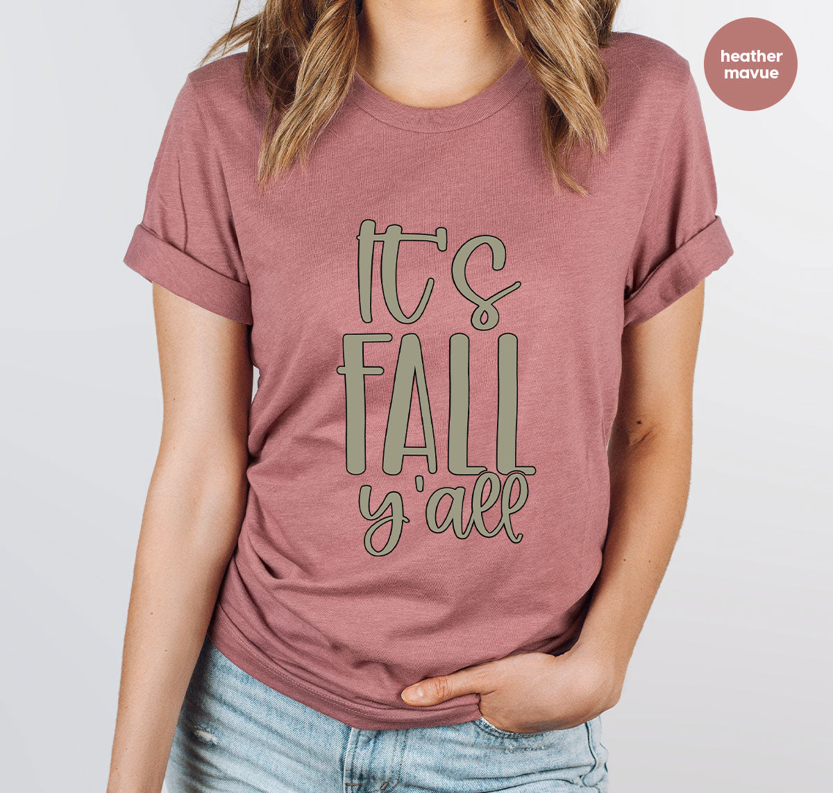 Fall Crewneck Sweatshirt, Its Fall Yall T-Shirt, Fall Gifts, Gifts for Her, Autumn Clothing, Thanksgiving Graphic Tees, Toddler T Shirt