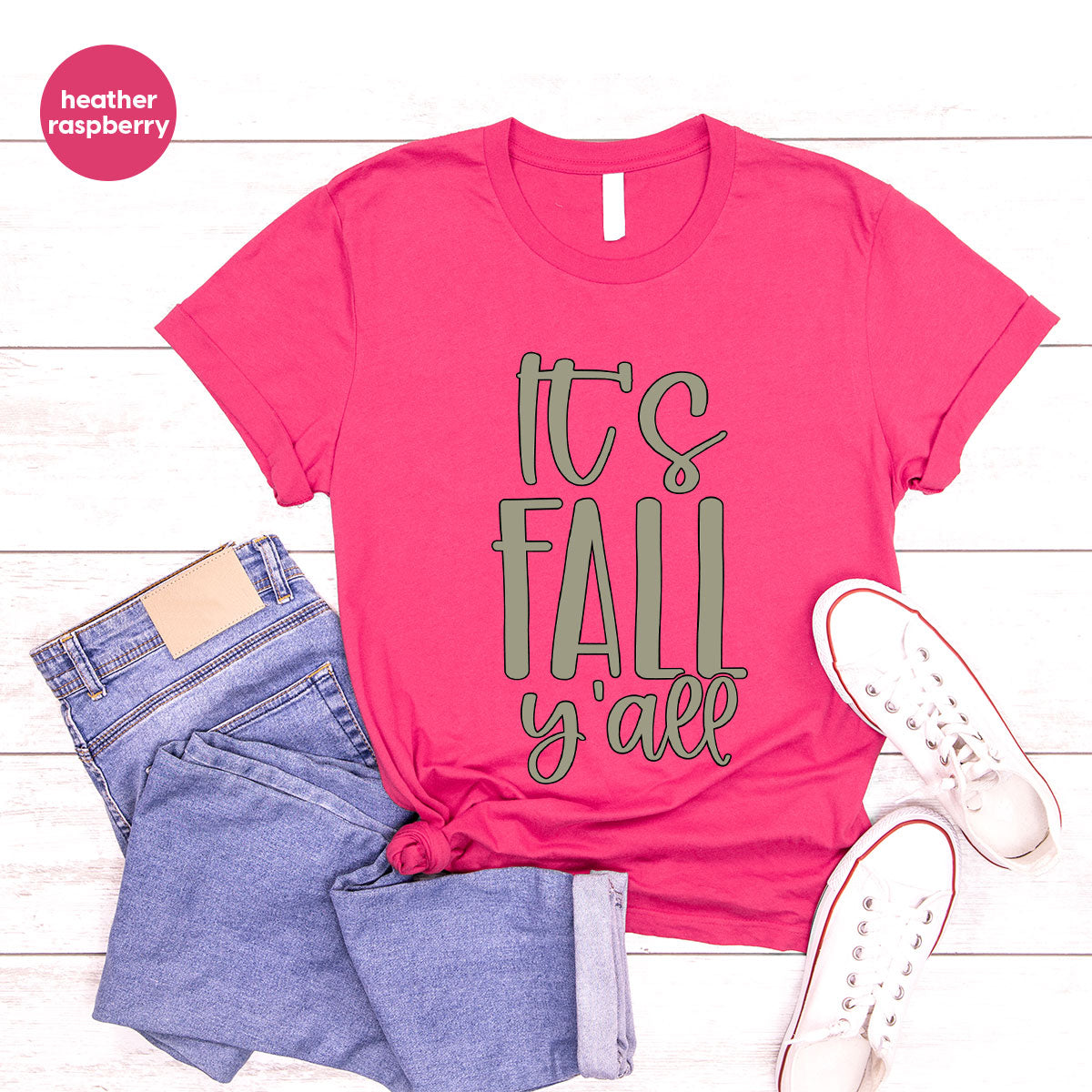 Fall Crewneck Sweatshirt, Its Fall Yall T-Shirt, Fall Gifts, Gifts for Her, Autumn Clothing, Thanksgiving Graphic Tees, Toddler T Shirt