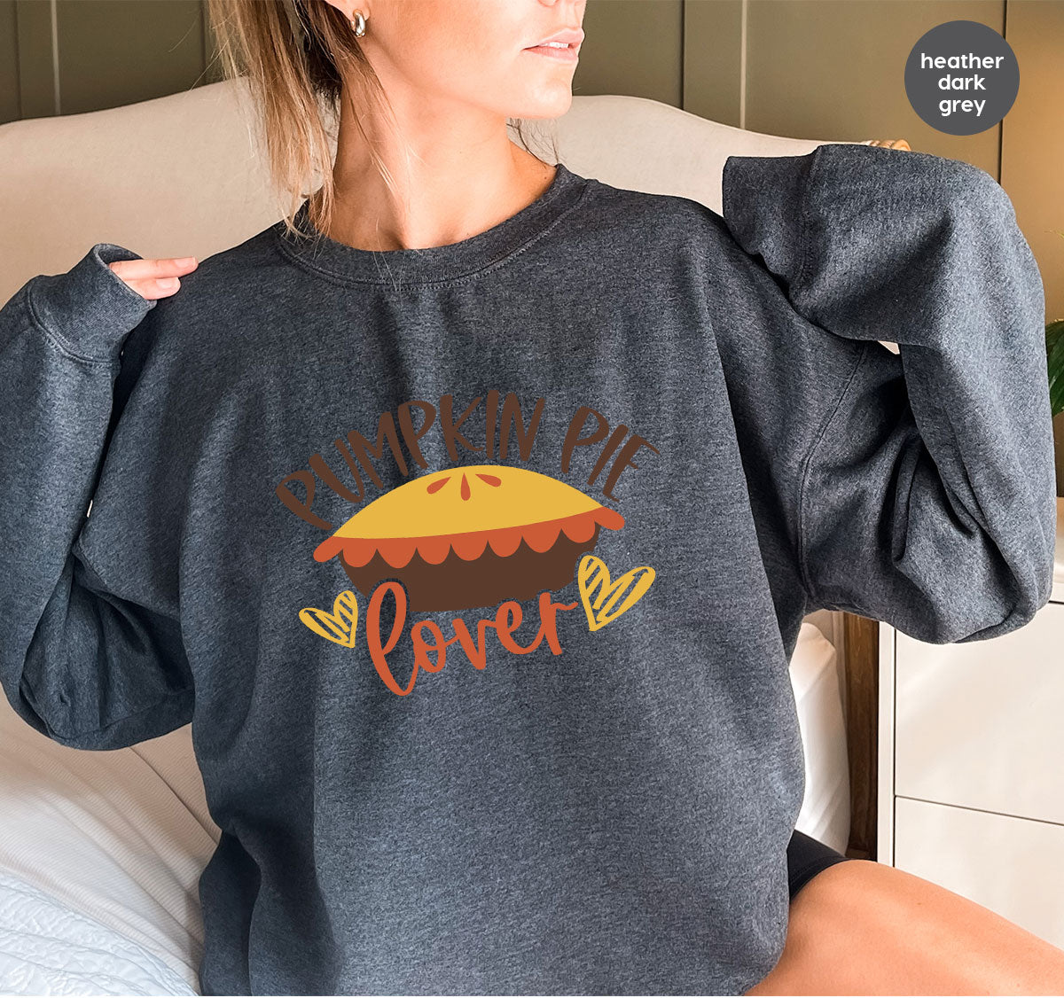 Kids Thanksgiving Shirts, Pumpkin Pie Graphic Tees, Gift for Her, Fall Crewneck Sweatshirt, Cute Toddler Clothes, Autumn Vneck T-Shirt