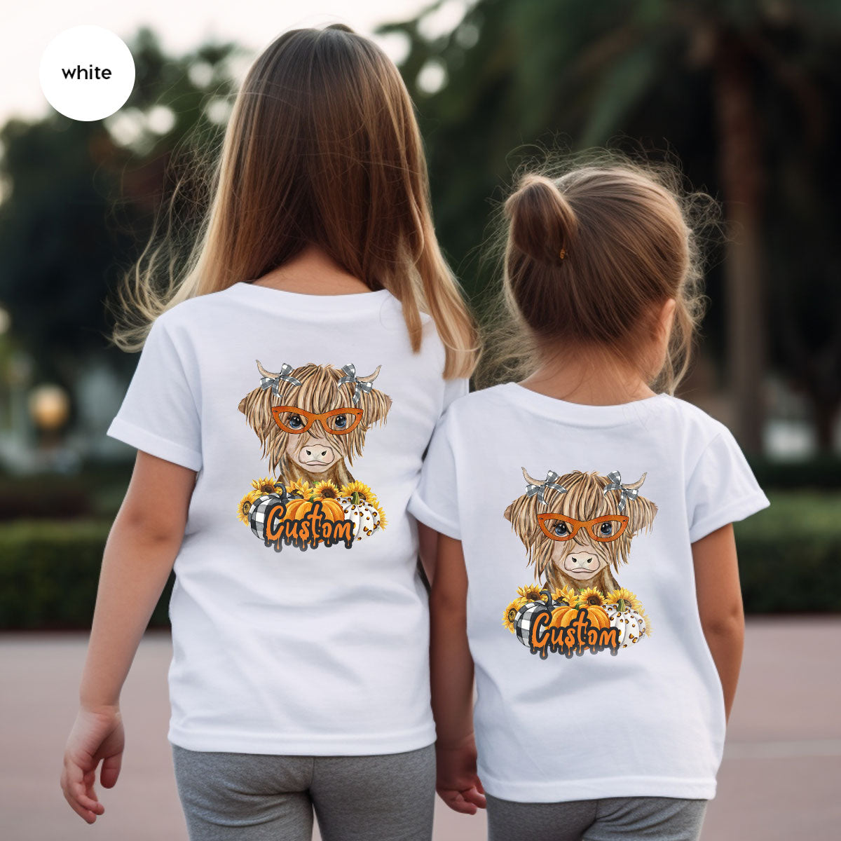 Custom Cow Shirt, Fall Graphic Tees, Personalized Farmer Gifts, Customized Pumpkin T-Shirt, Kids Farm Clothing, Thanksgiving Vneck Tshirt