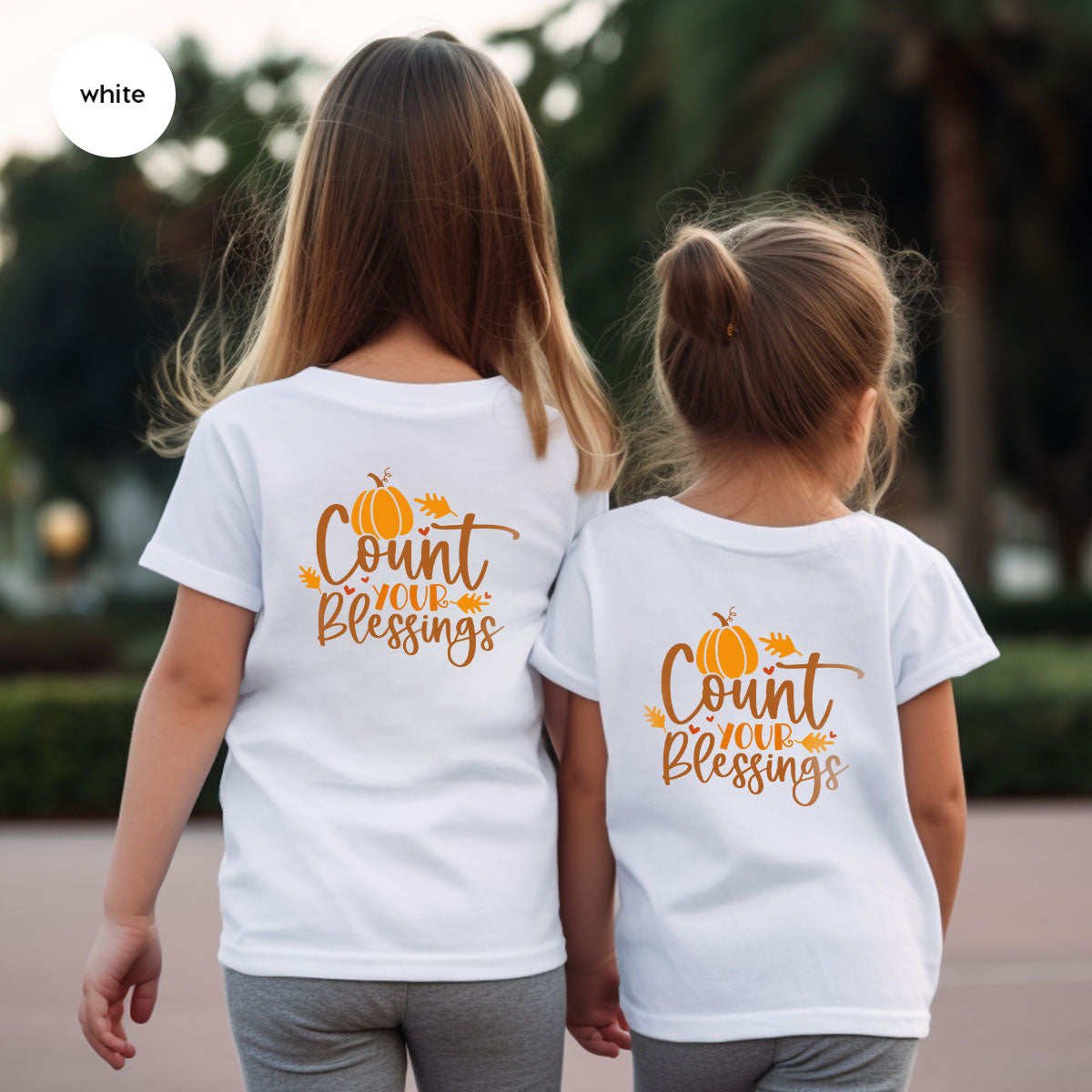 Cute Fall Outfit, Pumpkin Shirts, Gift for Her, Thanksgiving Clothing, Autumn Crewneck Sweatshirt, Blessed Vneck Tshirt, Leaves Graphic Tees