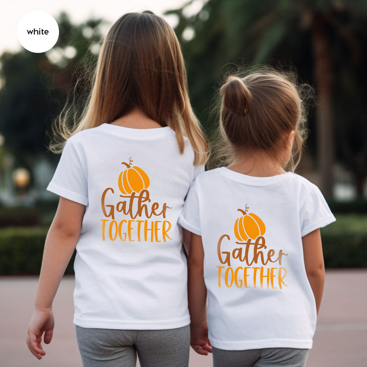 Fall Crewneck Sweatshirt, Thanksgiving Family Outfits, Pumpkin Graphic Tees, Autumn Clothing, Thankful Toddler Tshirt, Gather Together Shirt