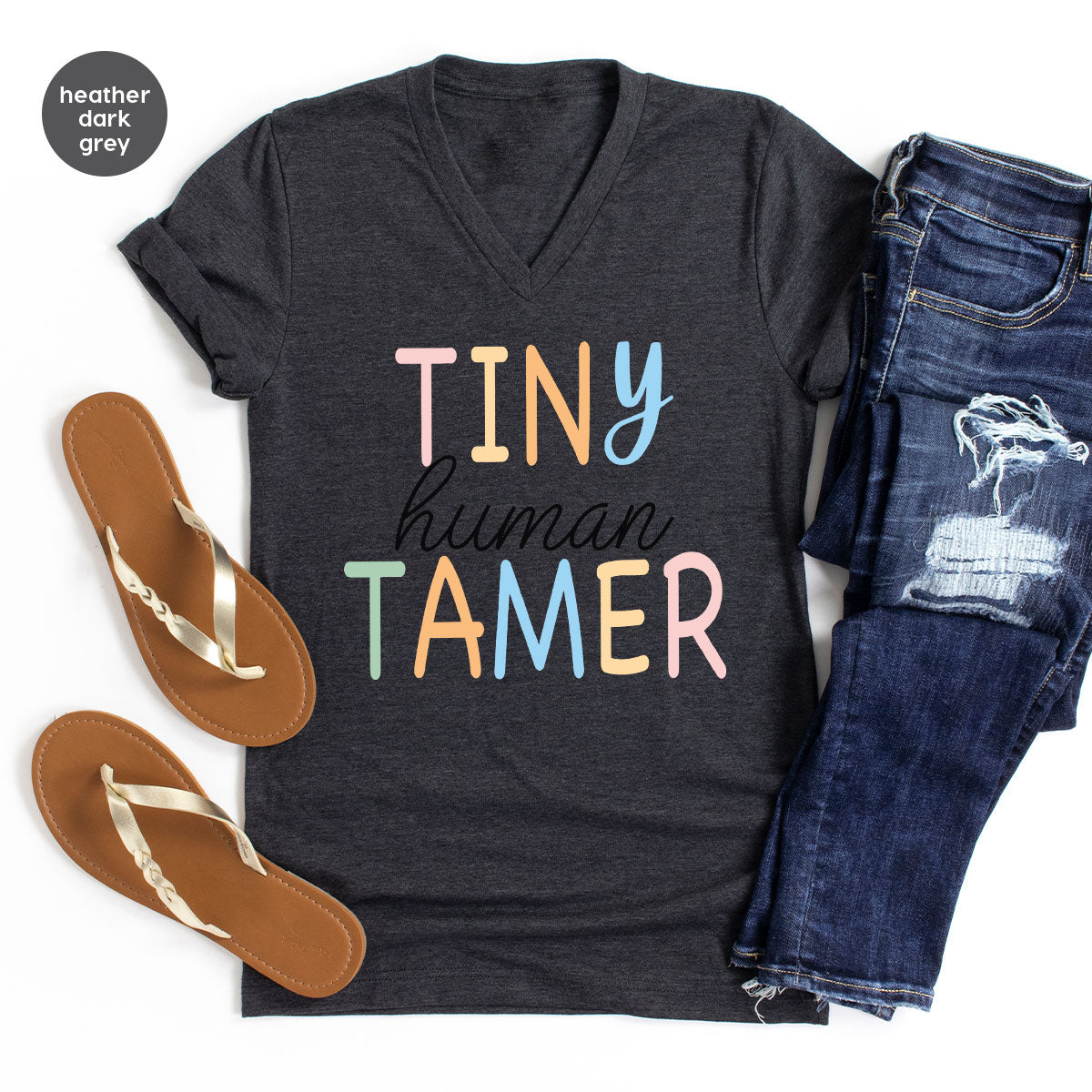 Teacher Shirt, Tiny Human Tamer, Kindergarten Teacher, Preschool Teacher, First Day of School, Back to School T-Shirt, Gift for Teacher