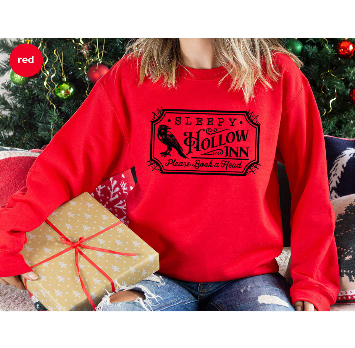 Halloween Crewneck Sweatshirt, Crow Graphic Tees, Gift for Him, Cool Movie T-Shirt, Gift for Her, Spooky Season Party VNeck Shirt