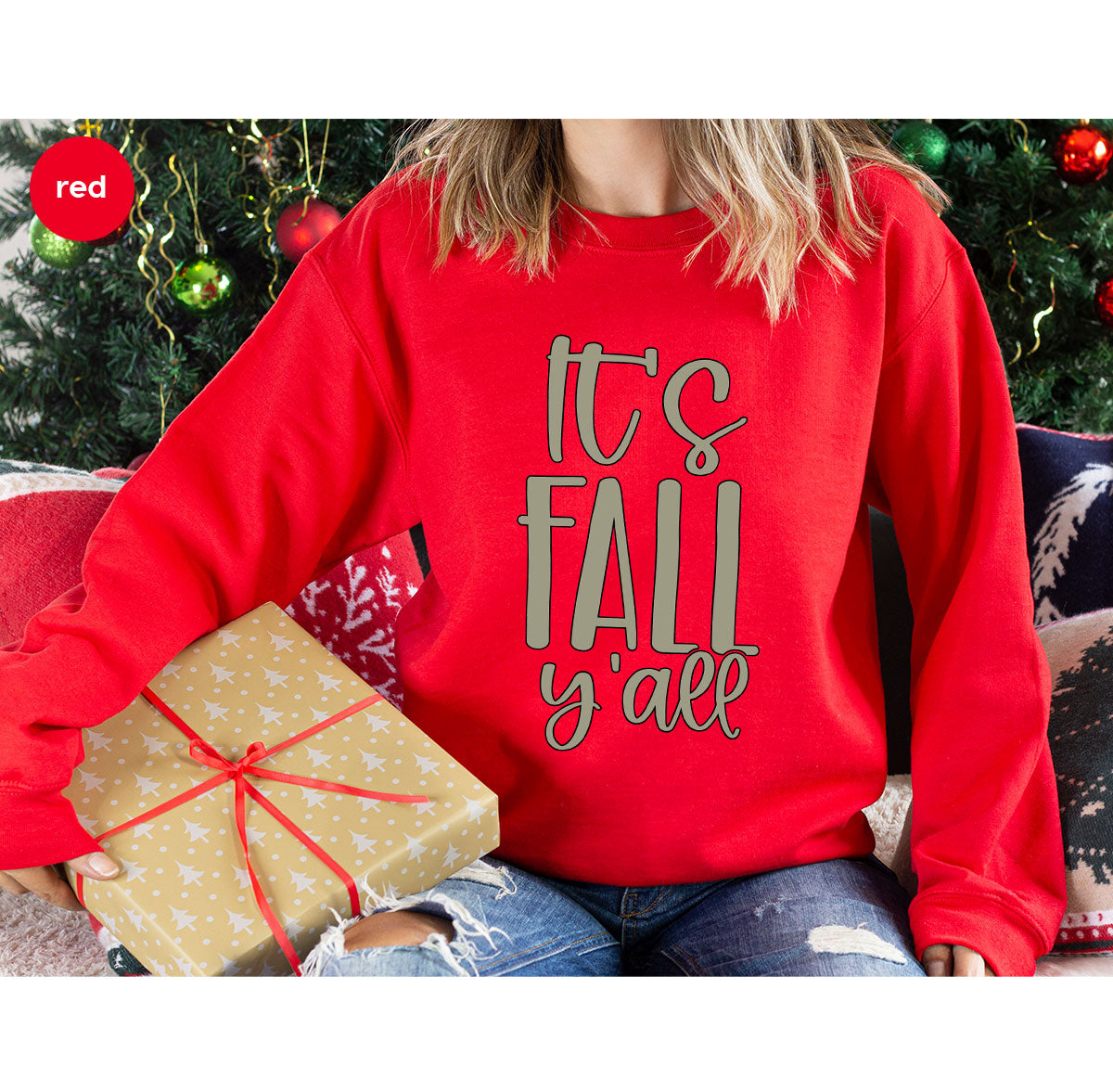 Fall Crewneck Sweatshirt, Its Fall Yall T-Shirt, Fall Gifts, Gifts for Her, Autumn Clothing, Thanksgiving Graphic Tees, Toddler T Shirt