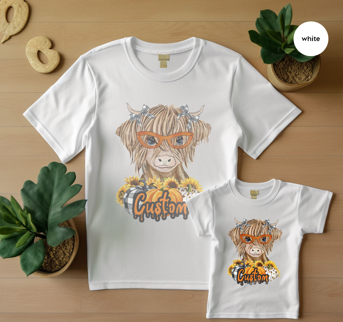 Custom Cow Shirt, Fall Graphic Tees, Personalized Farmer Gifts, Customized Pumpkin T-Shirt, Kids Farm Clothing, Thanksgiving Vneck Tshirt