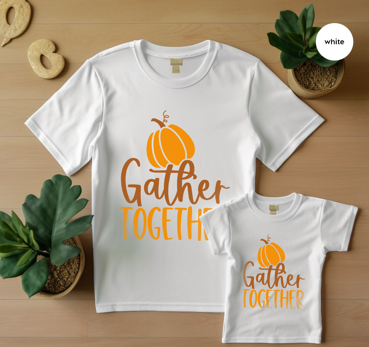 Fall Crewneck Sweatshirt, Thanksgiving Family Outfits, Pumpkin Graphic Tees, Autumn Clothing, Thankful Toddler Tshirt, Gather Together Shirt