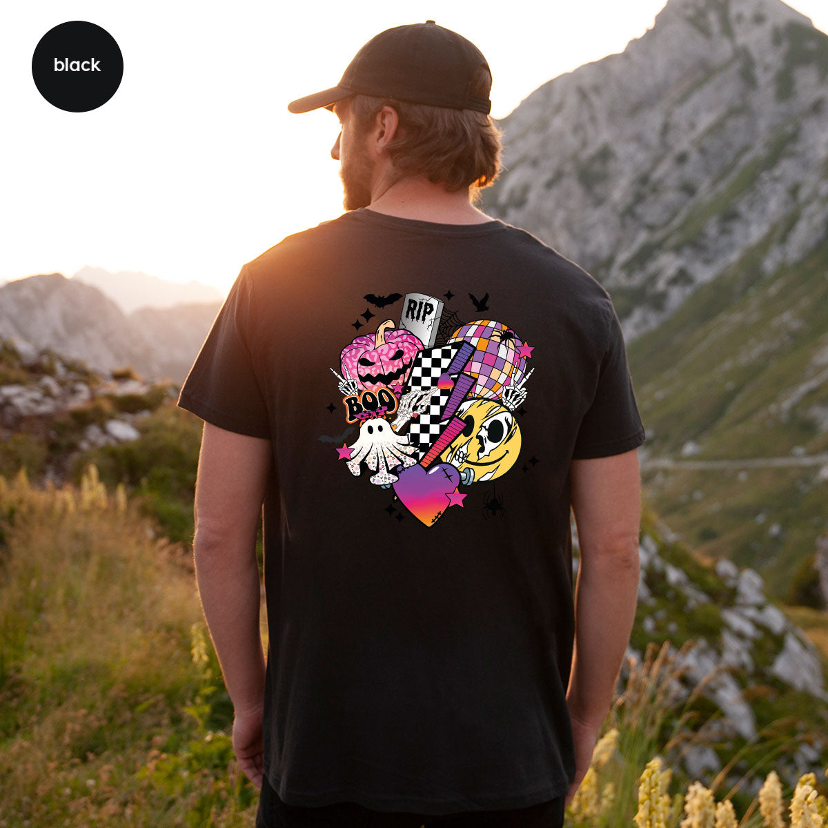 Retro Halloween Shirt, Spooky Pumpkin Shirt, Cool Checkered Outfit