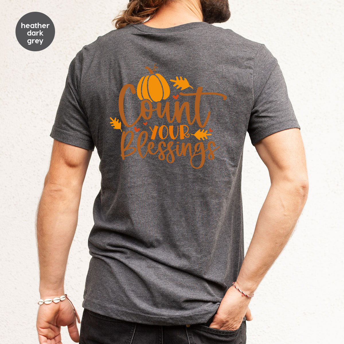 Cute Fall Outfit, Pumpkin Shirts, Gift for Her, Thanksgiving Clothing, Autumn Crewneck Sweatshirt, Blessed Vneck Tshirt, Leaves Graphic Tees