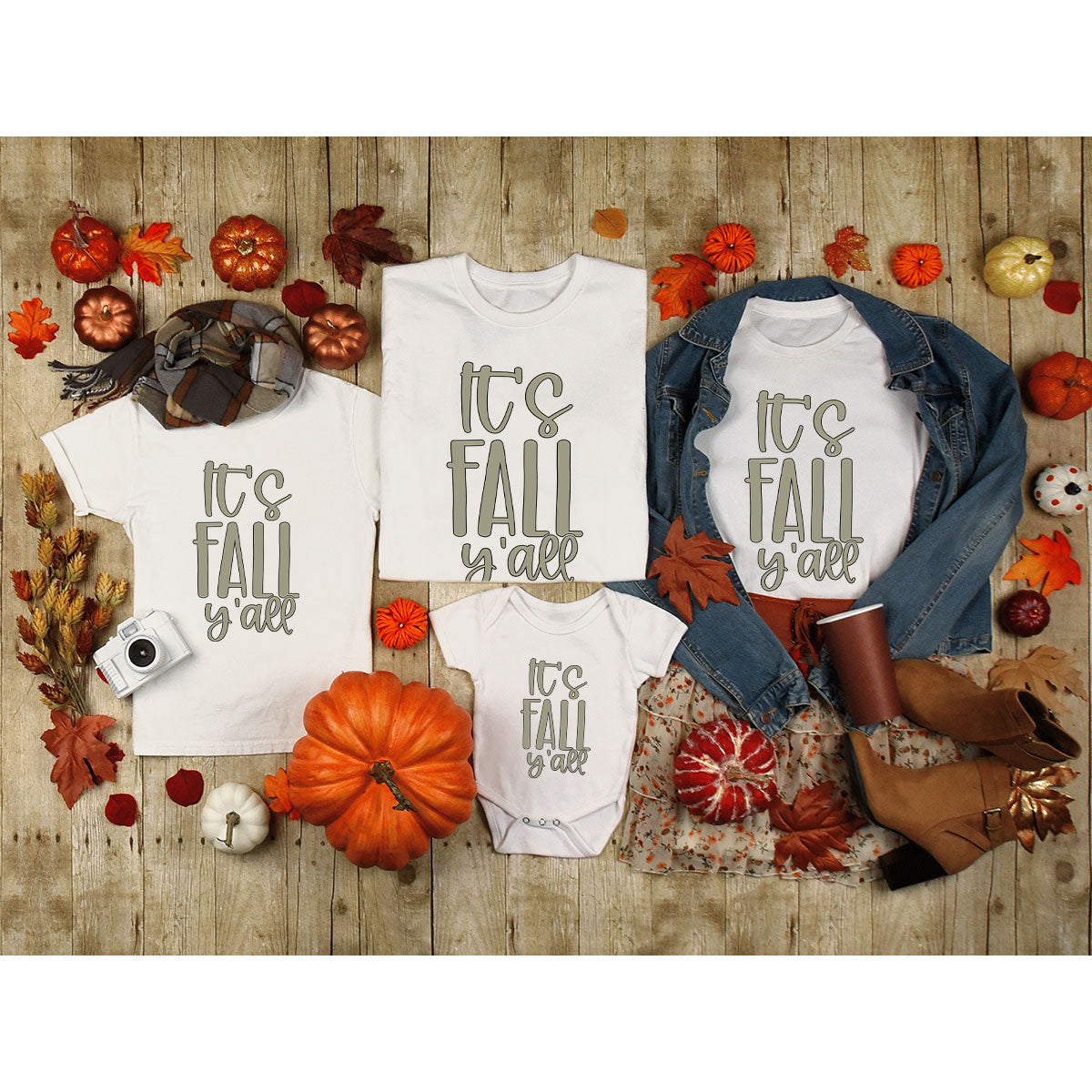 Fall Crewneck Sweatshirt, Its Fall Yall T-Shirt, Fall Gifts, Gifts for Her, Autumn Clothing, Thanksgiving Graphic Tees, Toddler T Shirt