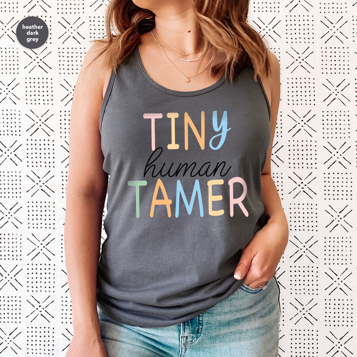 Teacher Shirt, Tiny Human Tamer, Kindergarten Teacher, Preschool Teacher, First Day of School, Back to School T-Shirt, Gift for Teacher