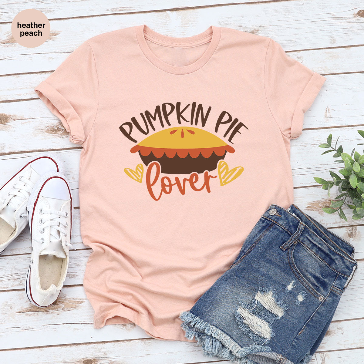 Kids Thanksgiving Shirts, Pumpkin Pie Graphic Tees, Gift for Her, Fall Crewneck Sweatshirt, Cute Toddler Clothes, Autumn Vneck T-Shirt