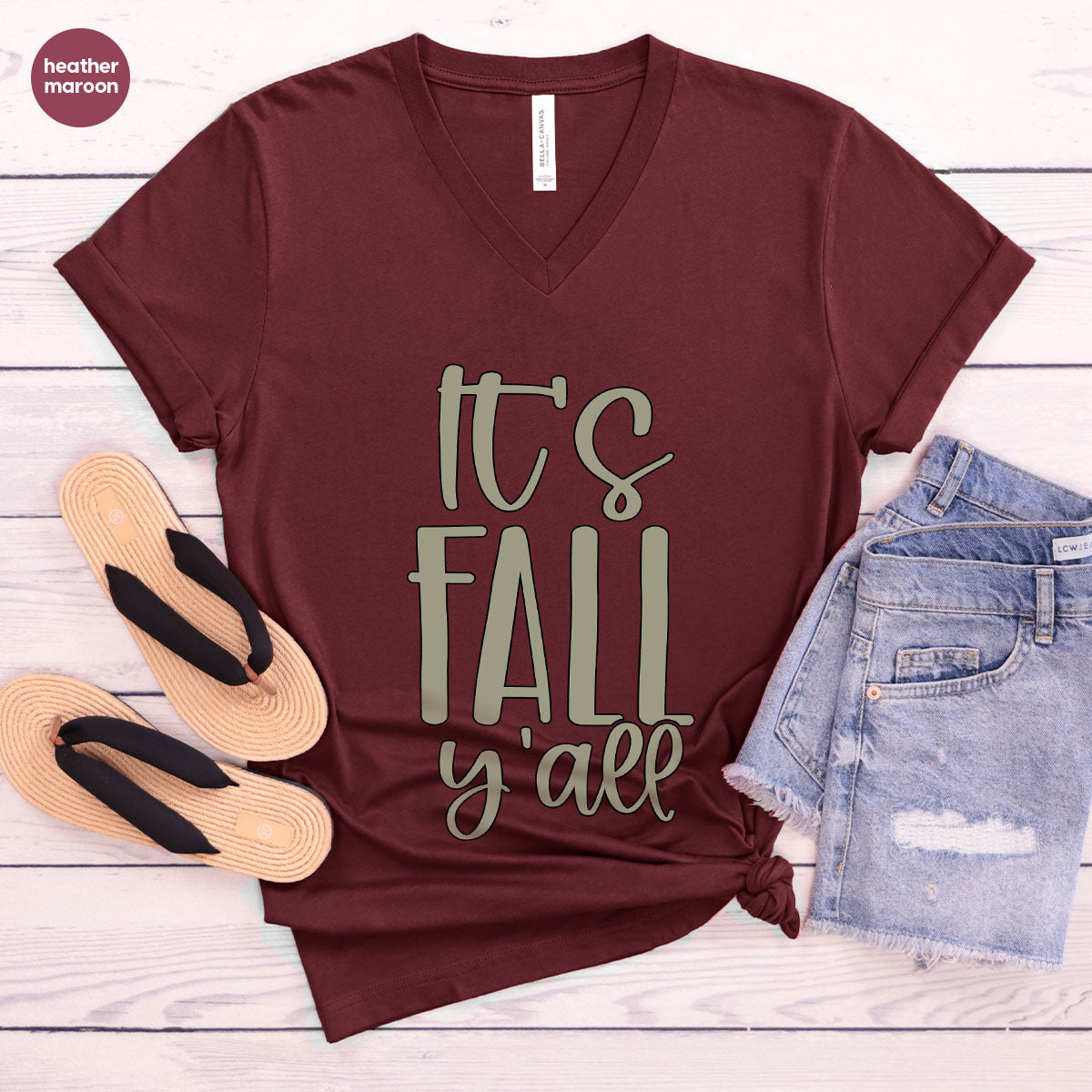 Fall Crewneck Sweatshirt, Its Fall Yall T-Shirt, Fall Gifts, Gifts for Her, Autumn Clothing, Thanksgiving Graphic Tees, Toddler T Shirt