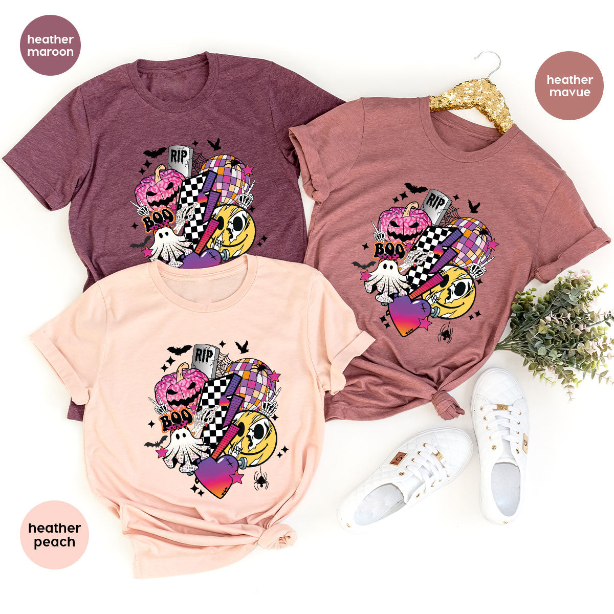 Retro Halloween Shirt, Spooky Pumpkin Shirt, Cool Checkered Outfit