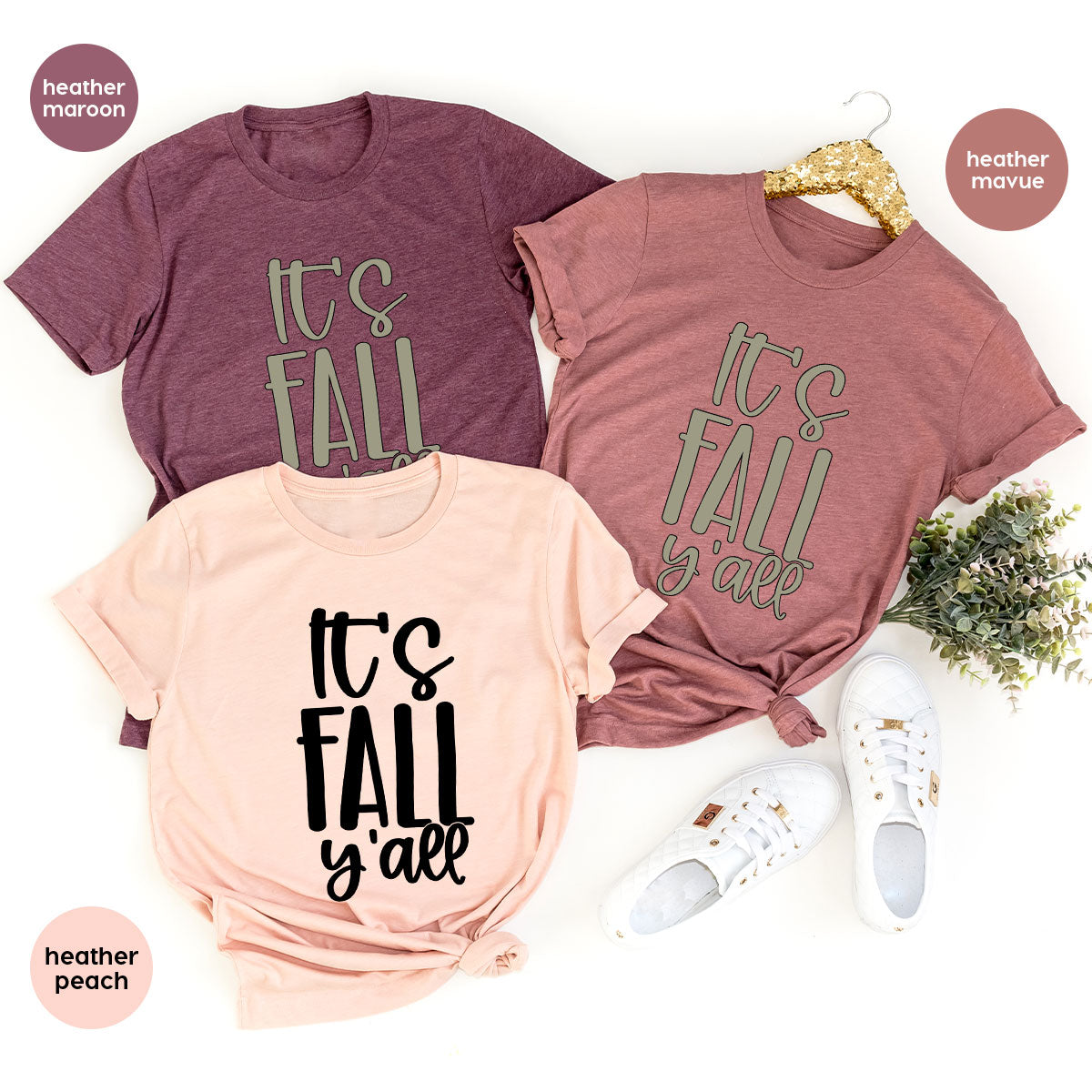 Fall Crewneck Sweatshirt, Its Fall Yall T-Shirt, Fall Gifts, Gifts for Her, Autumn Clothing, Thanksgiving Graphic Tees, Toddler T Shirt