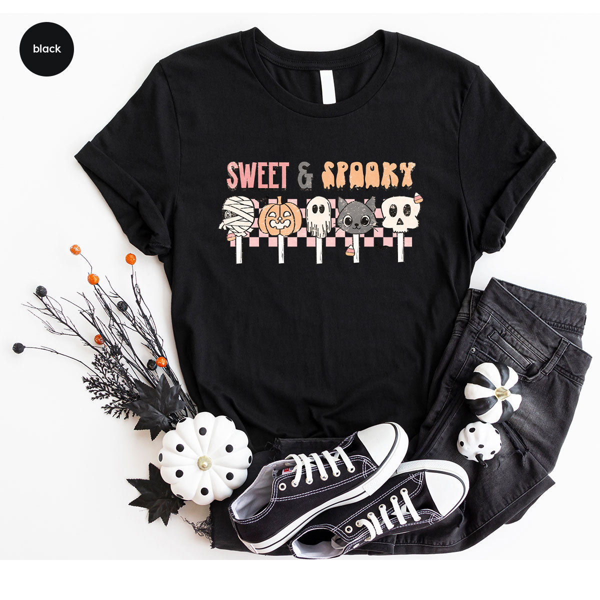 Retro Pumpkin T Shirt, Vintage Cat T-Shirt, Sweet Toddler TShirt