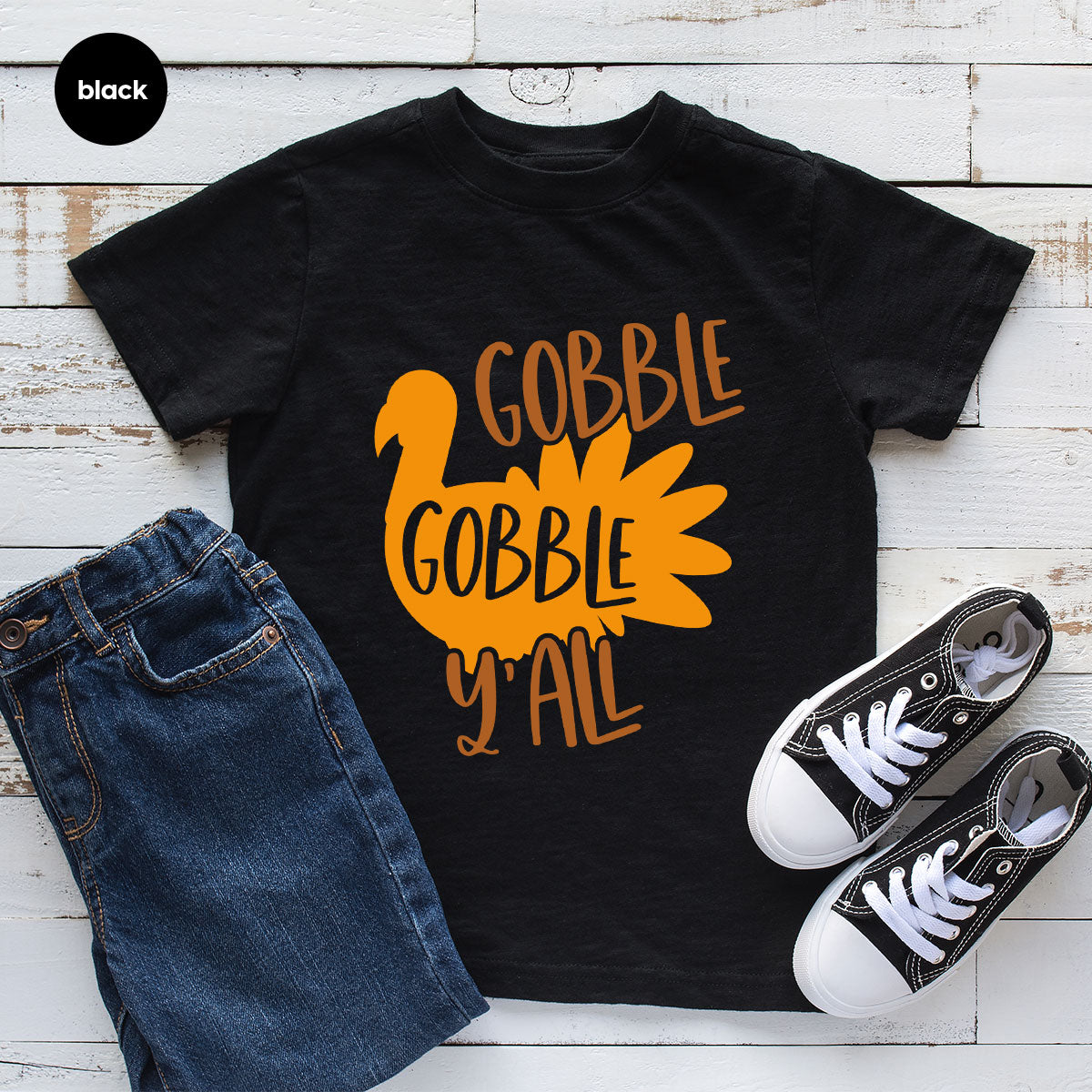 Kids Turkey T Shirt, Fall Gifts, Funny Fall Sweatshirt, Thanksgiving Graphic Tees, Boys Autumn Outfit, Cute Toddler TShirt, Gobble T-Shirt