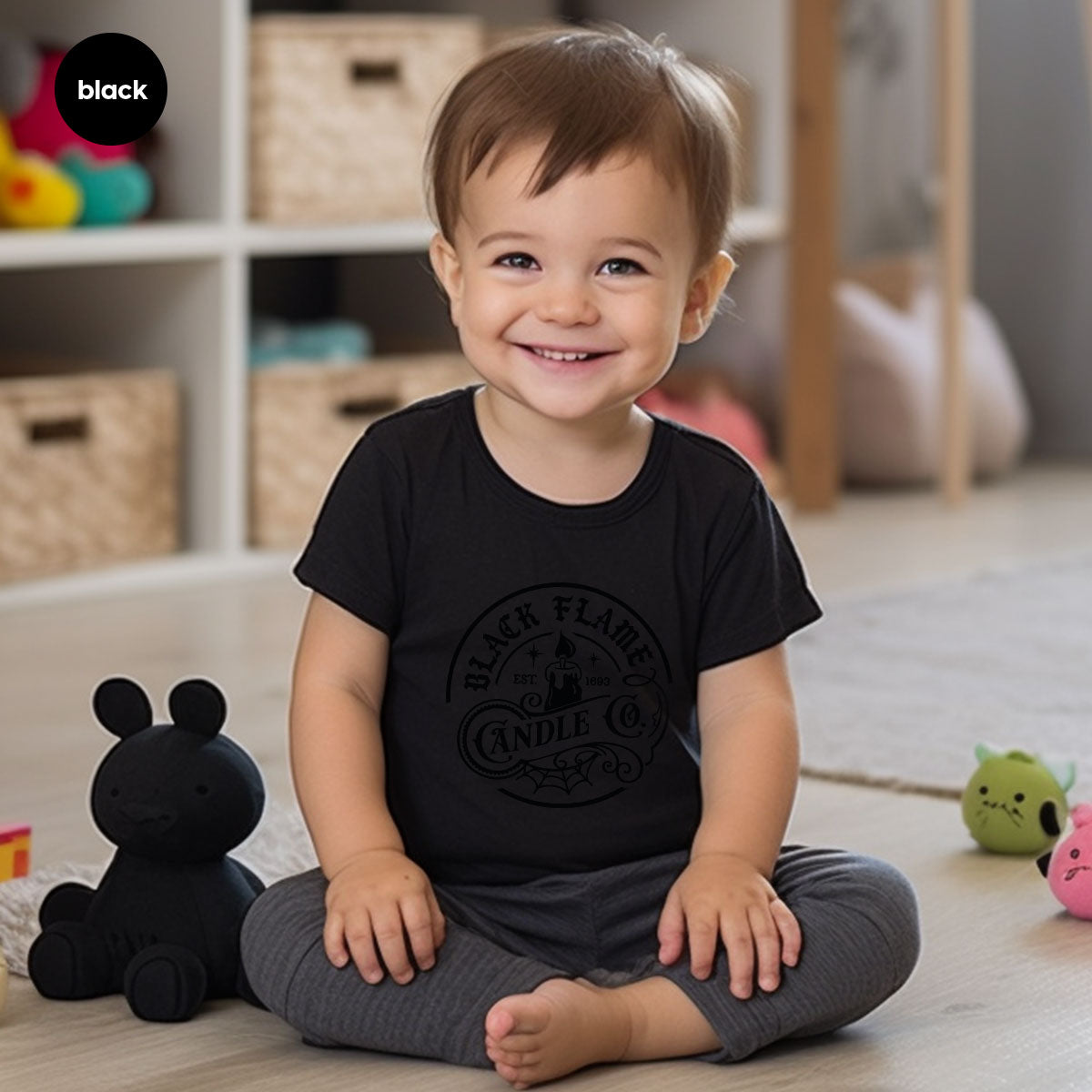 Black Flame Candle Shirt, Halloween Gifts, Hocus Pocus Tshirt, Halloween Party Clothing, Witch Vneck T-Shirt, Witchy Shirts, Gift for Her