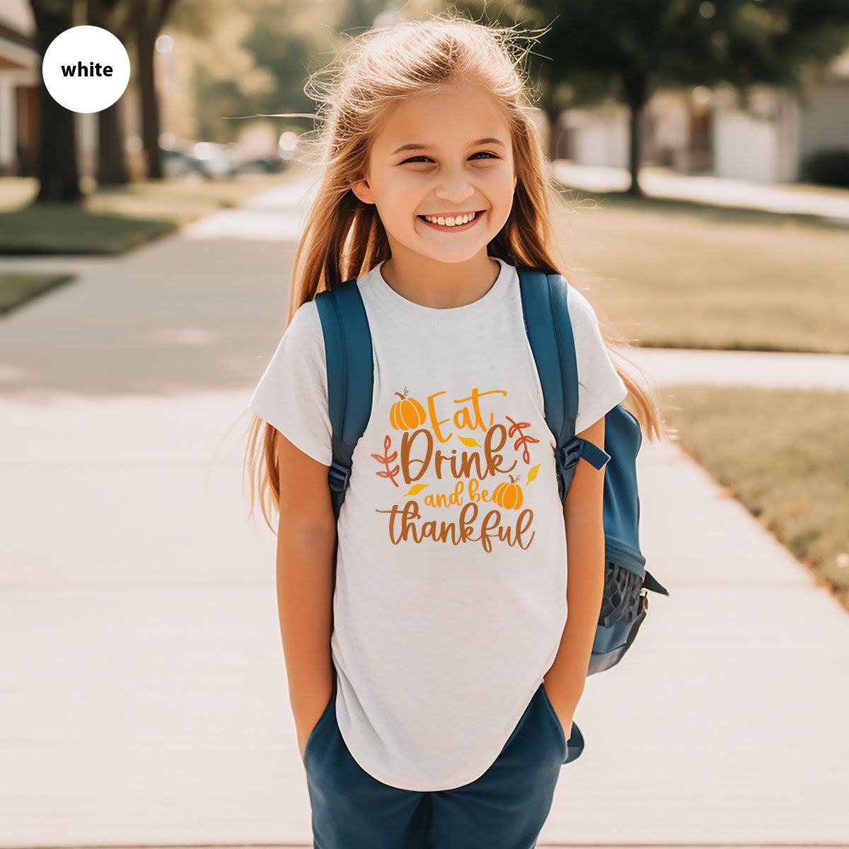 Cute Pumpkin T-Shirt, Fall Graphic Tees, Thankful Gifts, Thanksgiving Outfits, Autumn Crewneck Sweatshirt, Fall Leaves Vneck Shirt