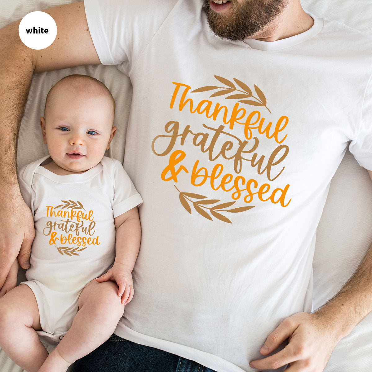 Fall Tshirt, Autumn Clothing, Gift for Her, Happy Thanksgiving Outfit, Leaves Graphic Tees, Thankful Grateful Blessed T-Shirt