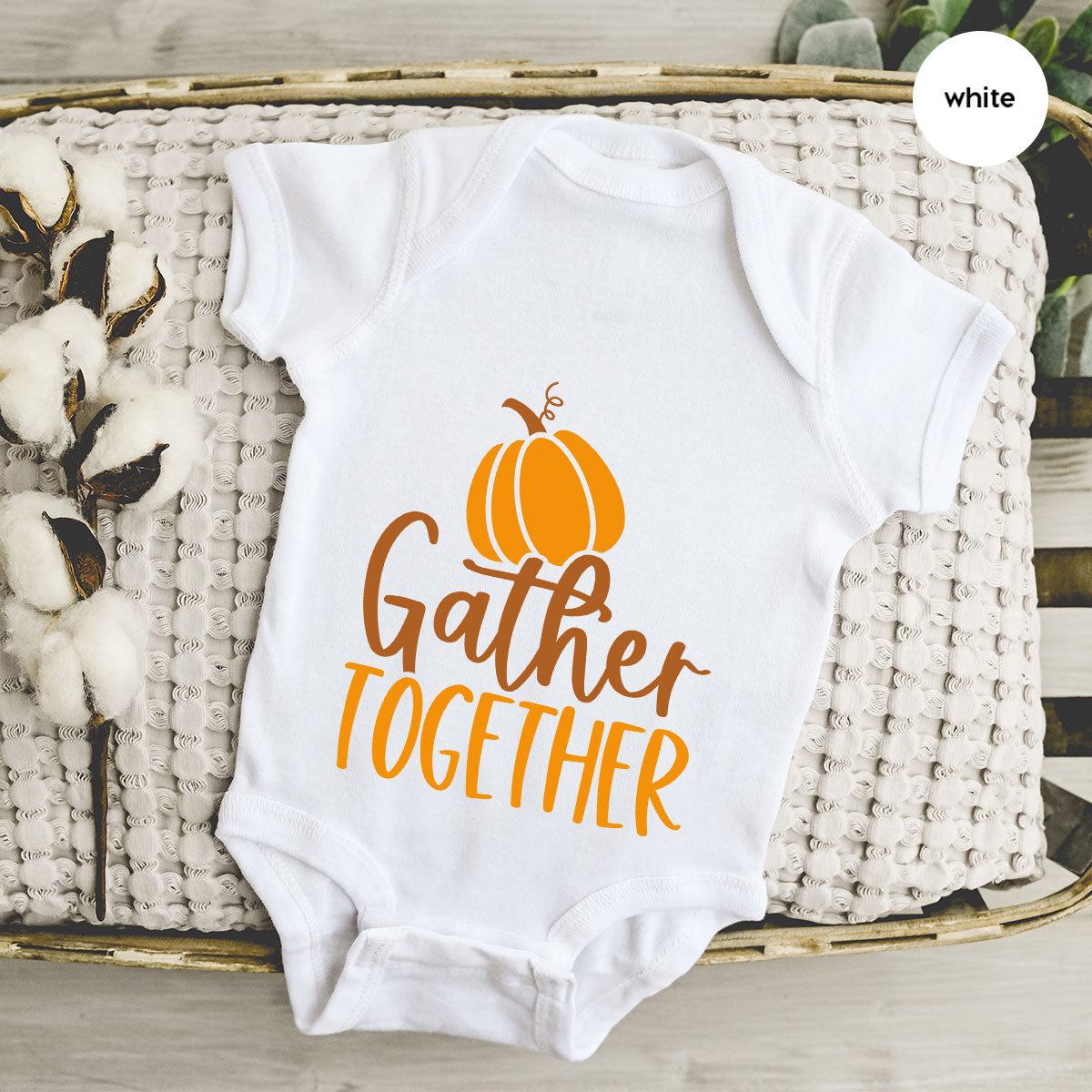 Fall Crewneck Sweatshirt, Thanksgiving Family Outfits, Pumpkin Graphic Tees, Autumn Clothing, Thankful Toddler Tshirt, Gather Together Shirt