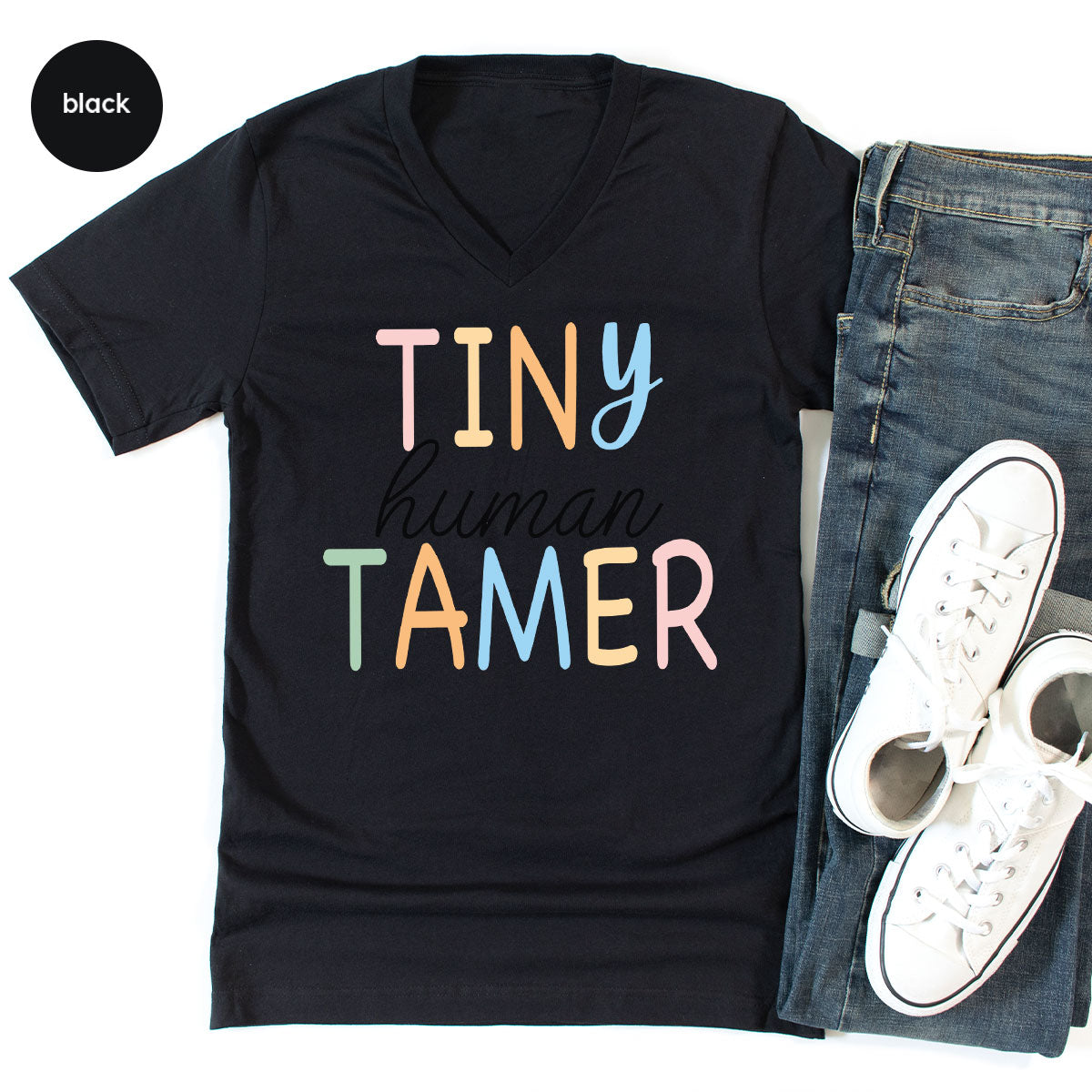 Teacher Shirt, Tiny Human Tamer, Kindergarten Teacher, Preschool Teacher, First Day of School, Back to School T-Shirt, Gift for Teacher