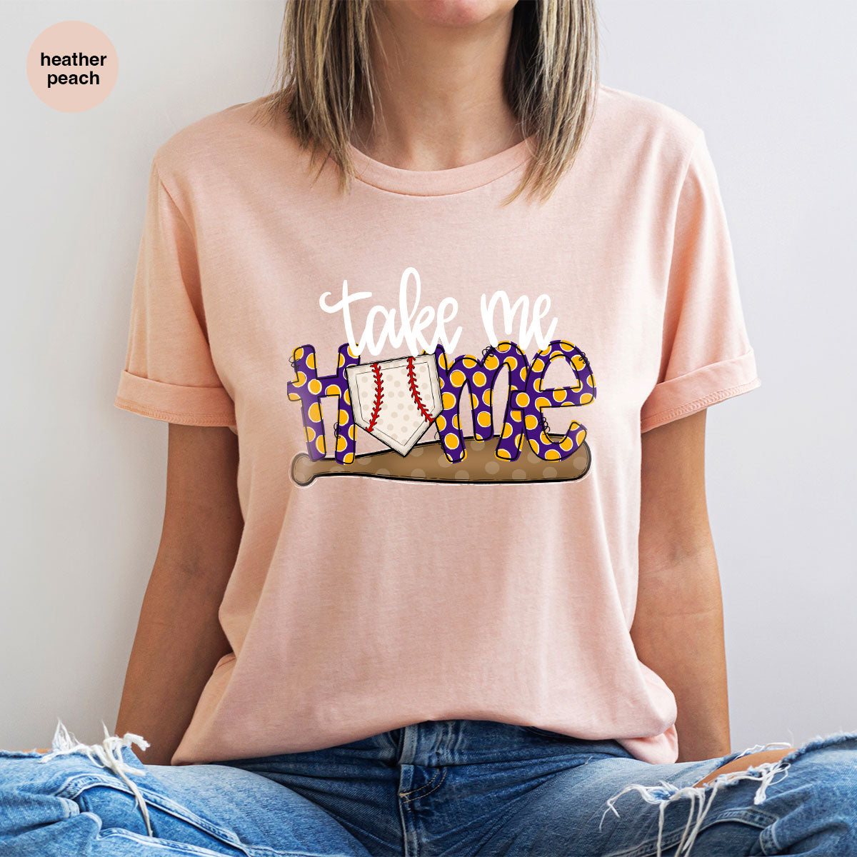 Baseball T-Shirt, Baseball Gifts for Her, Baseball Mom Outfit, Baseball Sister Shirt, Sports Mom Graphic Tees, Baseball Player Gift