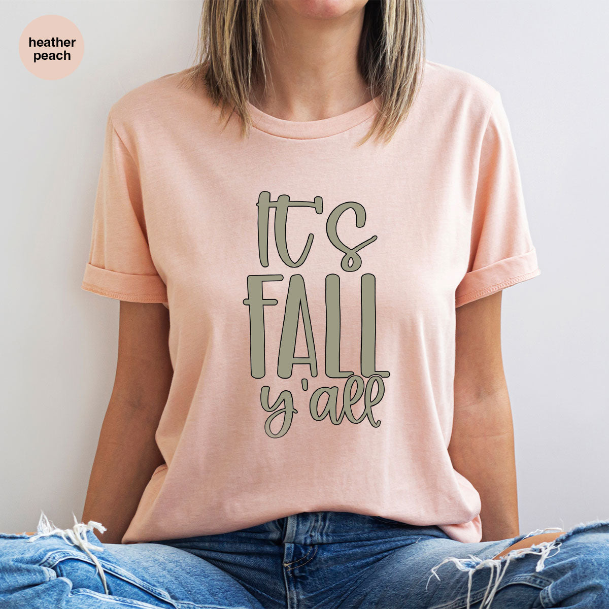 Fall Crewneck Sweatshirt, Its Fall Yall T-Shirt, Fall Gifts, Gifts for Her, Autumn Clothing, Thanksgiving Graphic Tees, Toddler T Shirt