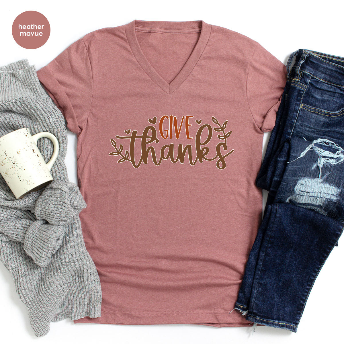 Thanksgiving Shirts, Thankful T-Shirt, Fall Vneck Tshirt, Matching Family Outfits, Thanksgiving Gifts, Kids Graphic Tees, Autumn Sweatshirt