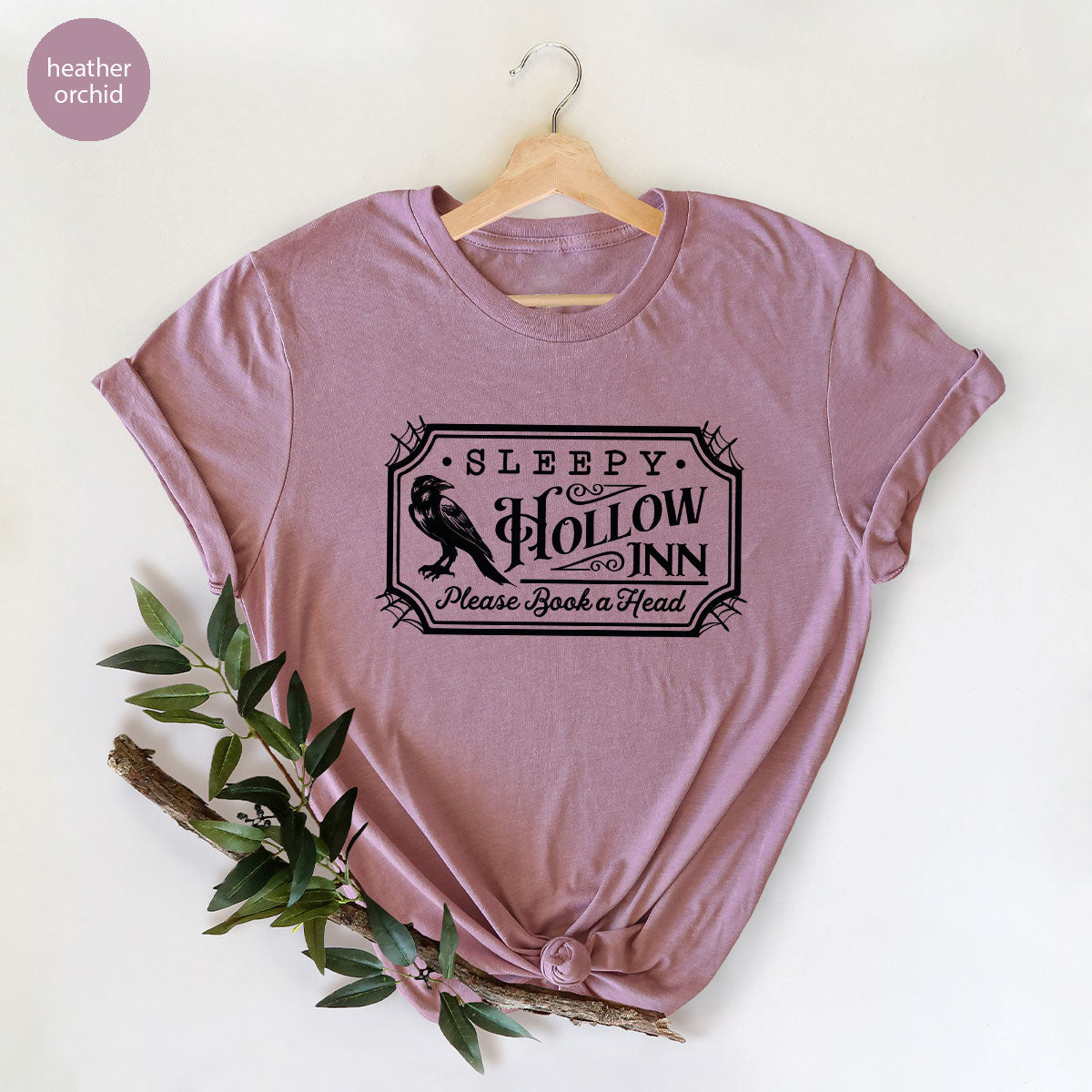 Halloween Crewneck Sweatshirt, Crow Graphic Tees, Gift for Him, Cool Movie T-Shirt, Gift for Her, Spooky Season Party VNeck Shirt