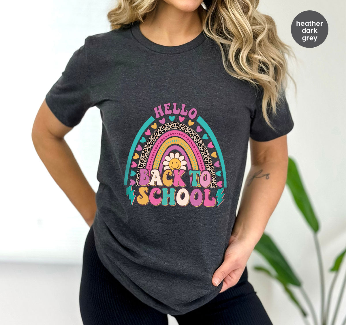 Inspirational Teacher Shirt, First Day Of School Clothing, Welcome Back To School Tshirt,n ainbow Graphic Tee