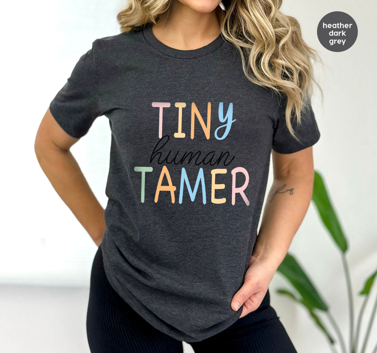 Teacher Shirt, Tiny Human Tamer, Kindergarten Teacher, Preschool Teacher, First Day of School, Back to School T-Shirt, Gift for Teacher