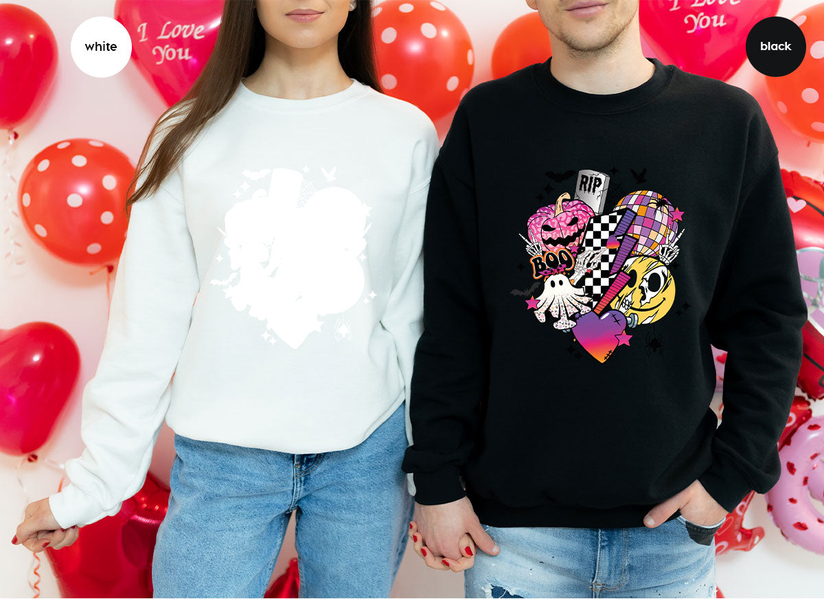 Retro Halloween Shirt, Spooky Pumpkin Shirt, Cool Checkered Outfit