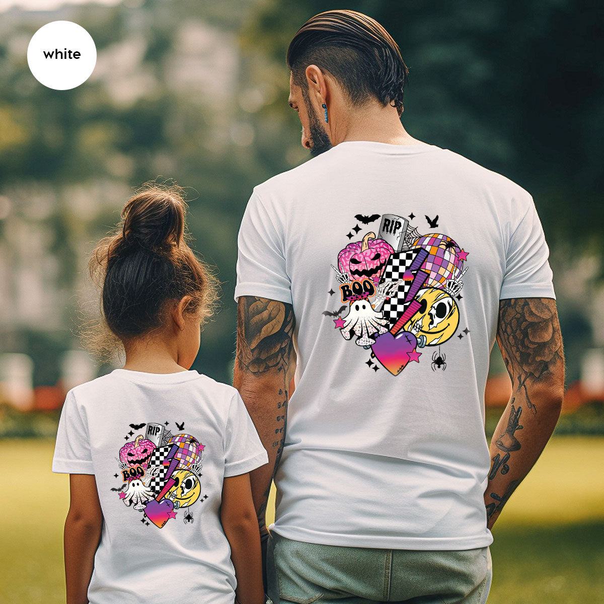 Retro Halloween Shirt, Spooky Pumpkin Shirt, Cool Checkered Outfit