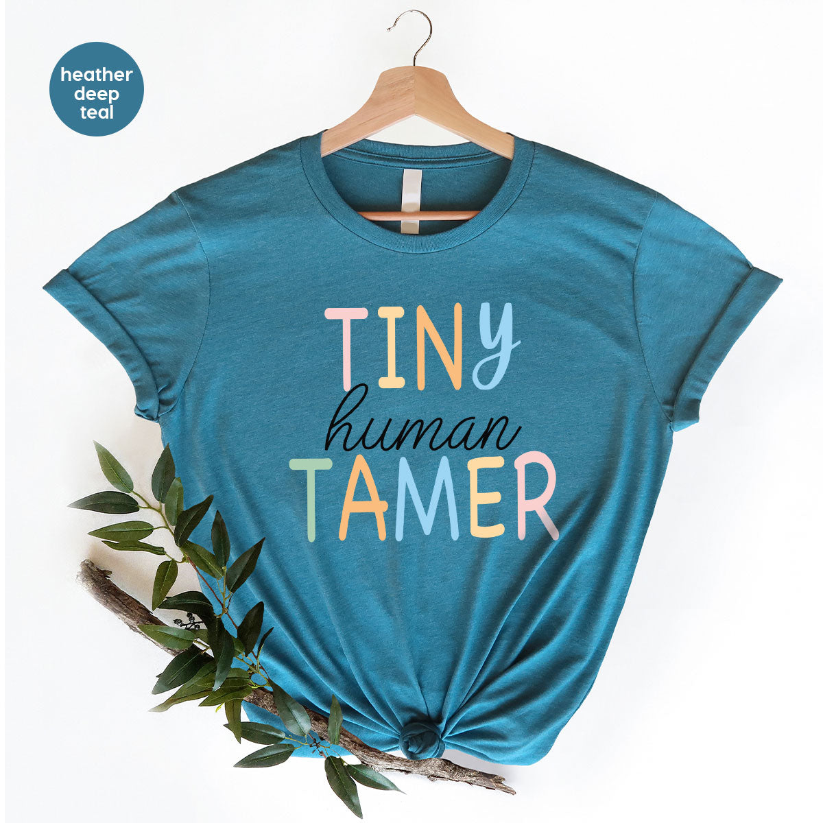 Teacher Shirt, Tiny Human Tamer, Kindergarten Teacher, Preschool Teacher, First Day of School, Back to School T-Shirt, Gift for Teacher