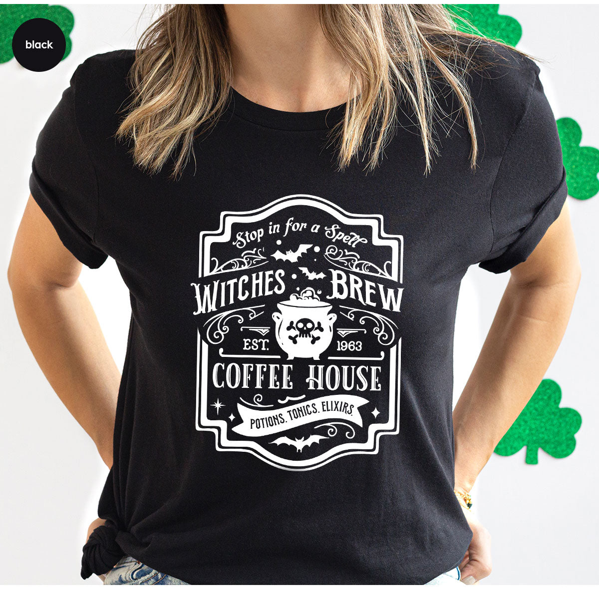 Halloween Shirt, Witchy Gifts, Spooky Season Tshirt, Spell Vneck T Shirt, Shirts for Women, Gifts for Her, Witch's Brew Graphic Tees