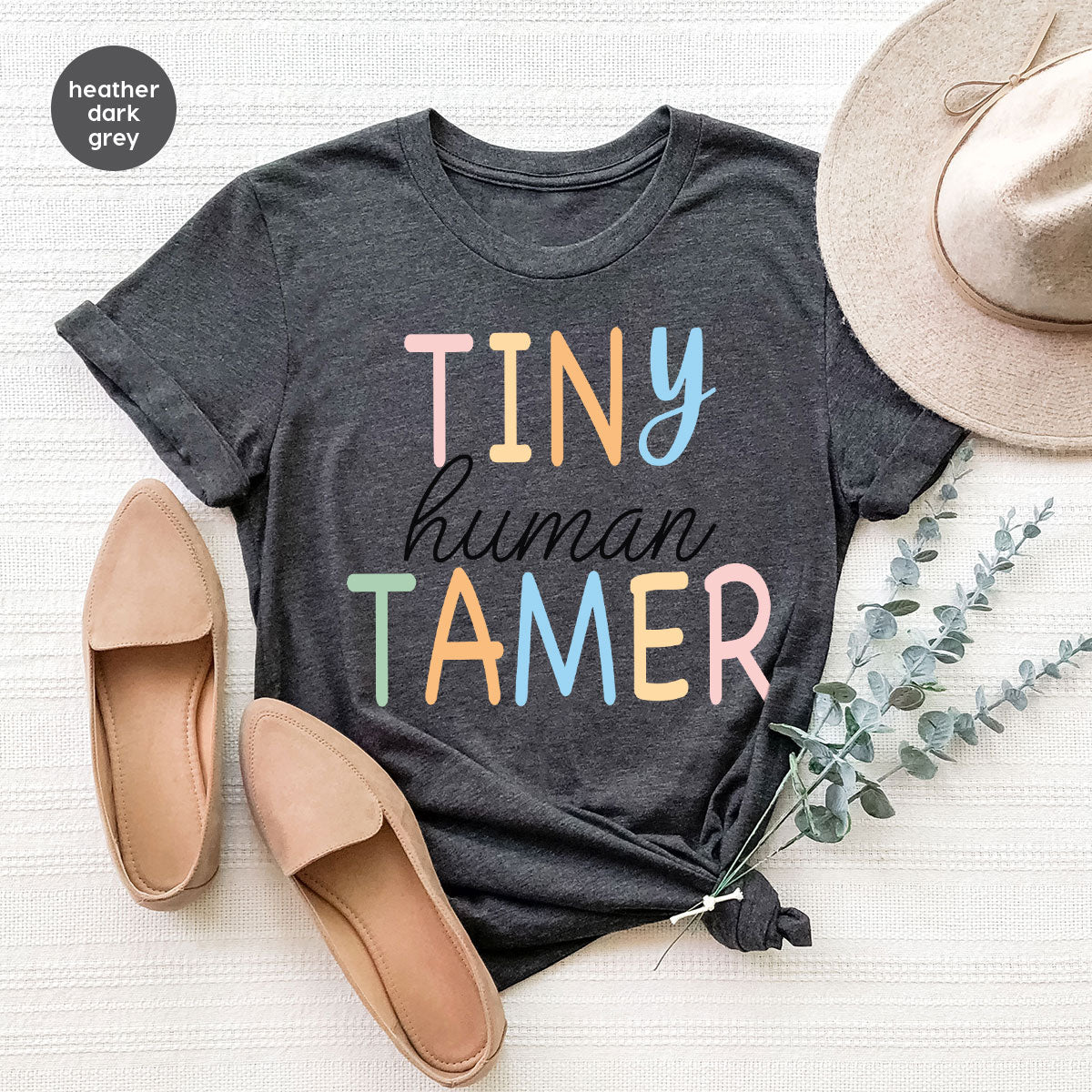 Teacher Shirt, Tiny Human Tamer, Kindergarten Teacher, Preschool Teacher, First Day of School, Back to School T-Shirt, Gift for Teacher