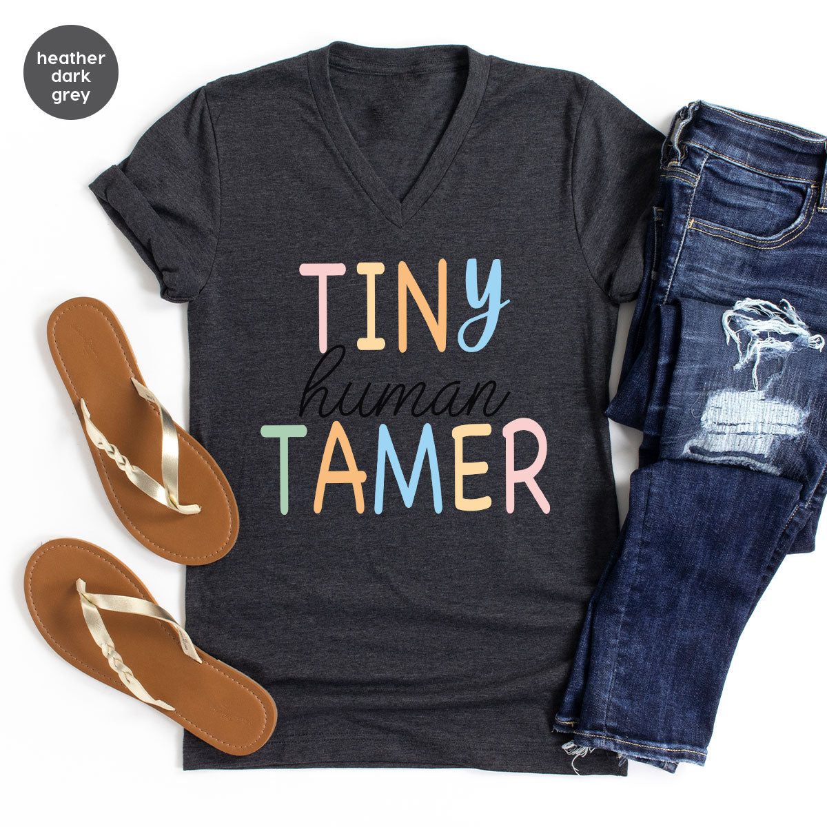 Teacher Shirt, Tiny Human Tamer, Kindergarten Teacher, Preschool Teacher, First Day of School, Back to School T-Shirt, Gift for Teacher