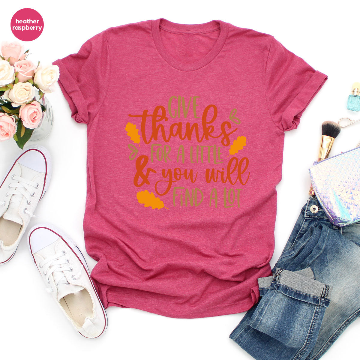 Thanksgiving T-Shirt, Cute Autumn Outfit, Thankful Vneck Tshirt, Fall Crewneck Sweatshirt, Fall Womens Clothing, Blessed Graphic Tees