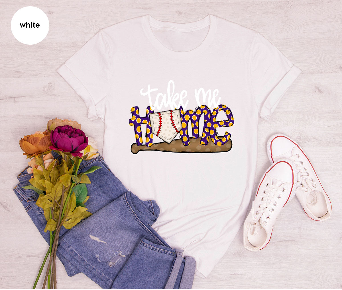 Baseball T-Shirt, Baseball Gifts for Her, Baseball Mom Outfit, Baseball Sister Shirt, Sports Mom Graphic Tees, Baseball Player Gift