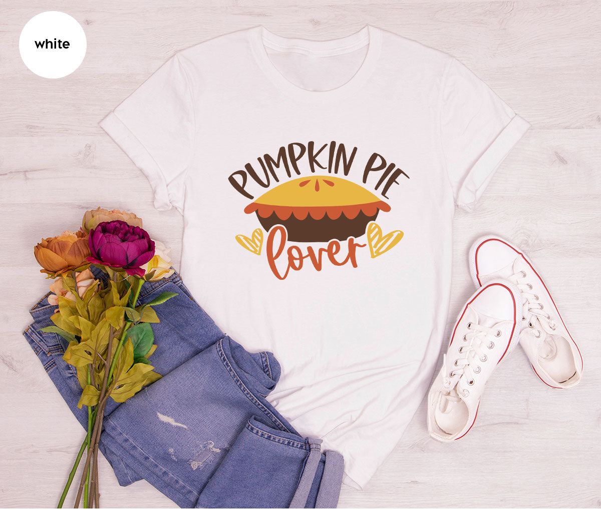 Kids Thanksgiving Shirts, Pumpkin Pie Graphic Tees, Gift for Her, Fall Crewneck Sweatshirt, Cute Toddler Clothes, Autumn Vneck T-Shirt